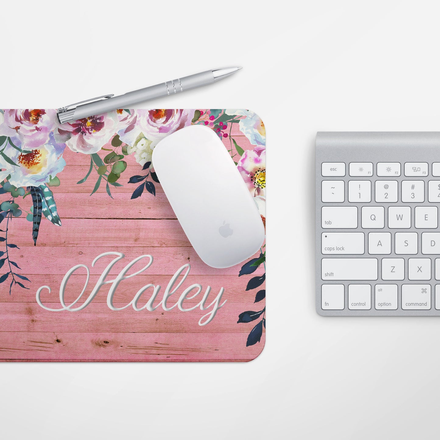 Personalized Floral Mousepad - Bella Lia Boutique