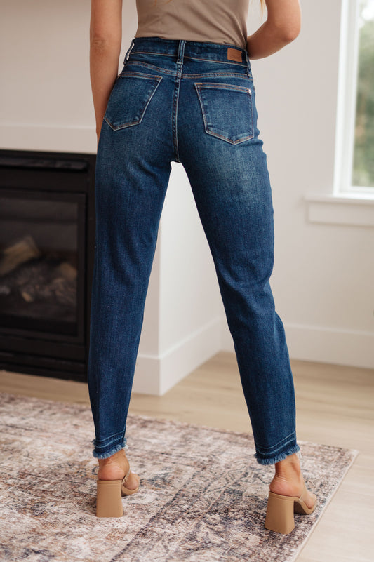 Phillipa High-Rise Release Hem Slim Jeans | Judy Blue