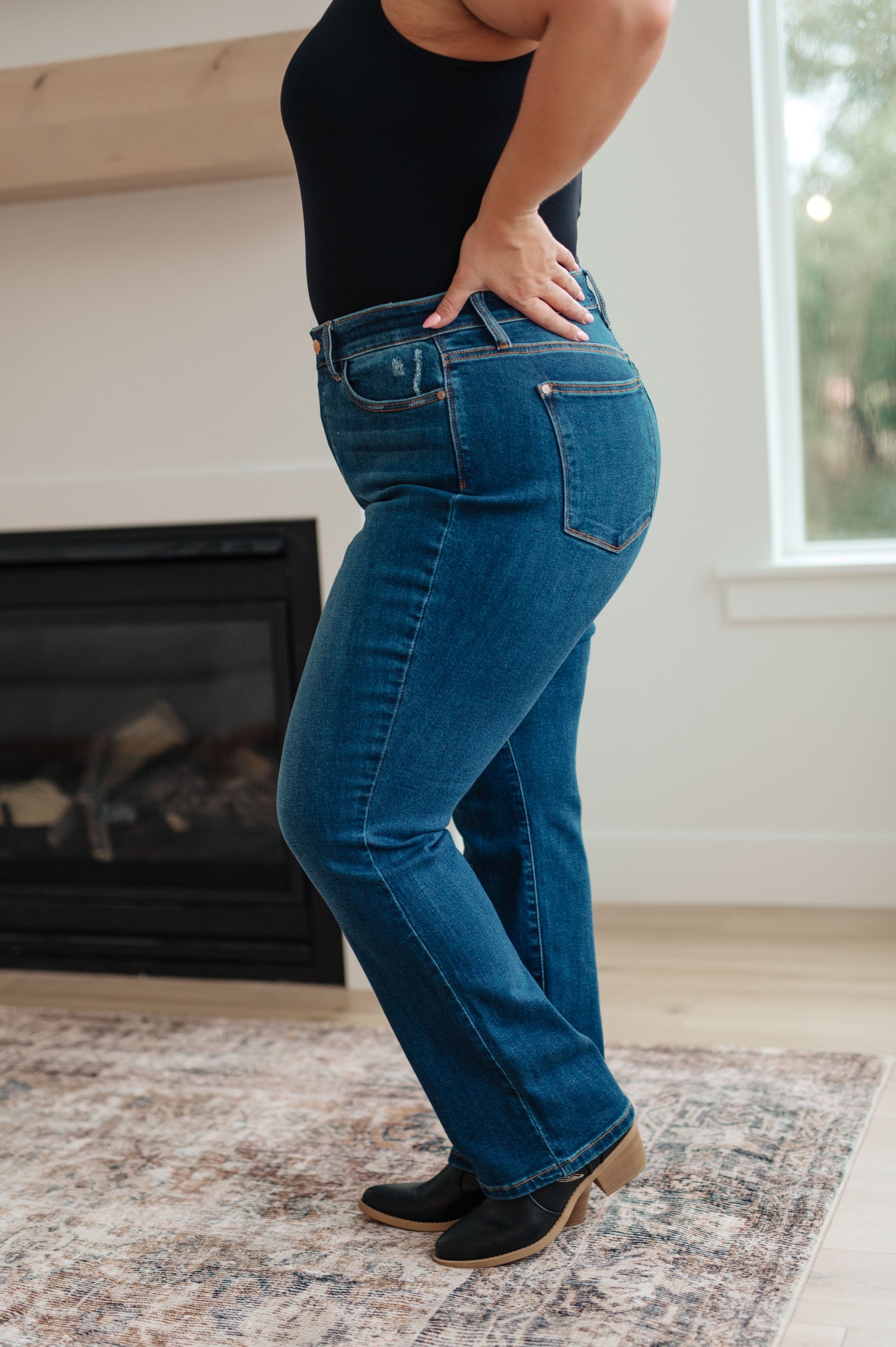 Pippa High-Rise Button Fly Dad Jeans | Judy Blue