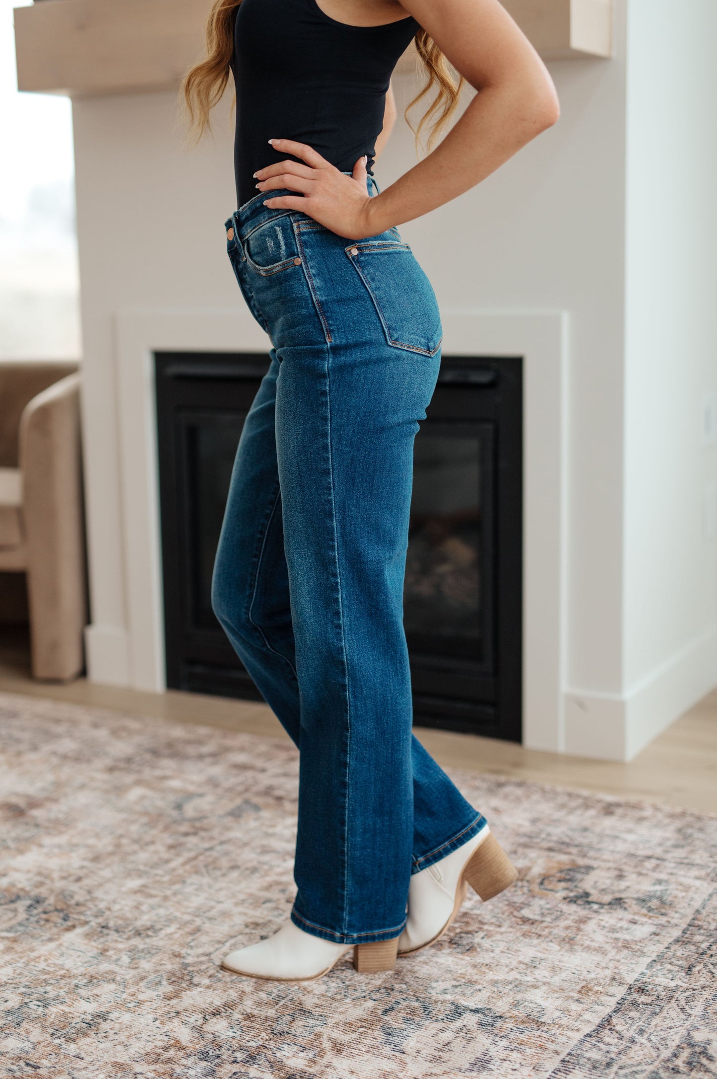 Pippa High-Rise Button Fly Dad Jeans | Judy Blue