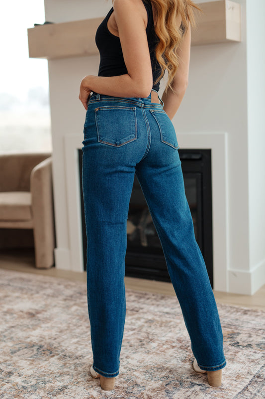 Pippa High-Rise Button Fly Dad Jeans | Judy Blue