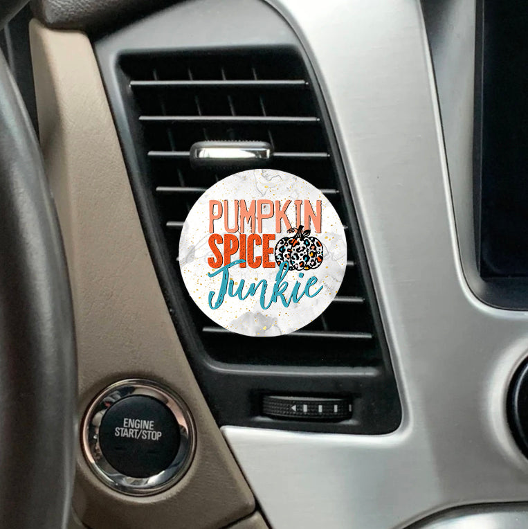 Pumpkin Spice Junkie Car Vent Clip - Bella Lia Boutique