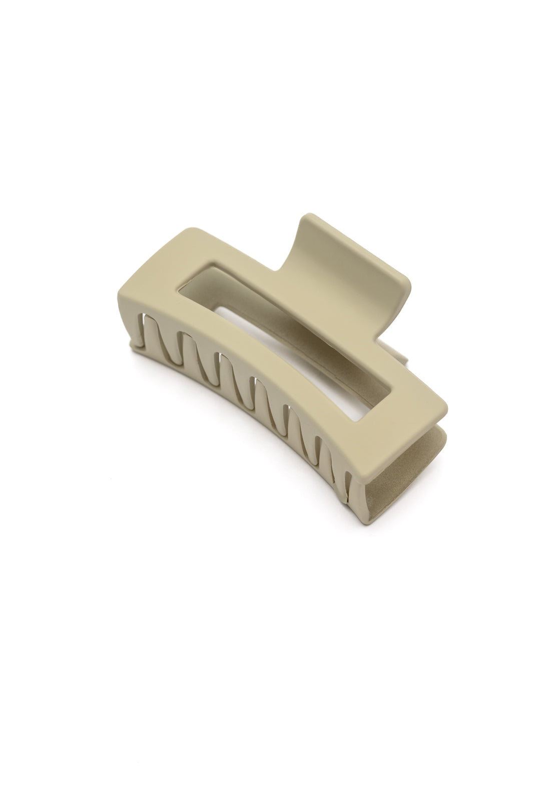 Rectangle Claw Clip | Matte Ivory