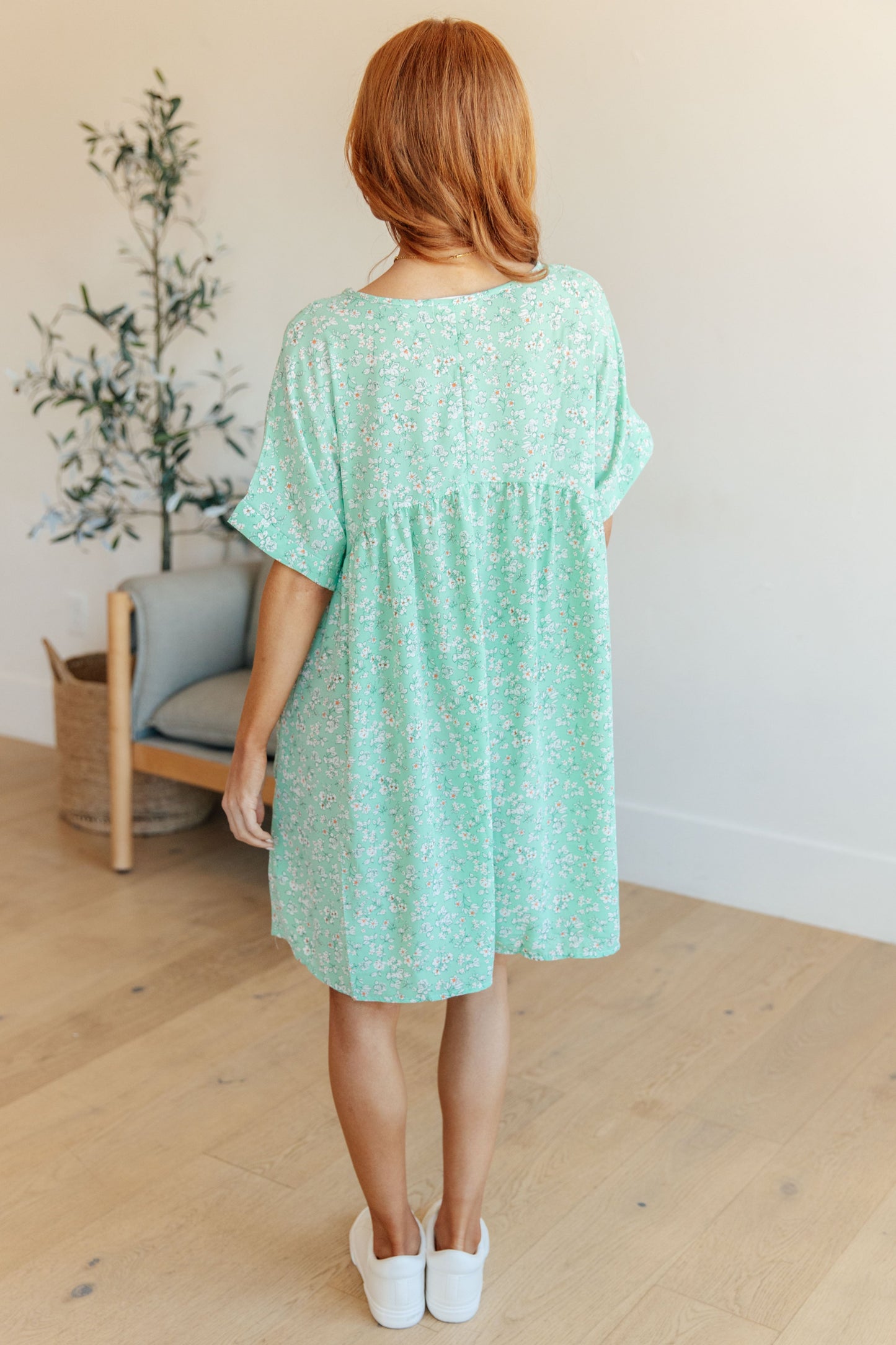 Rodeo Lights Dolman Sleeve Dress | Mint Floral