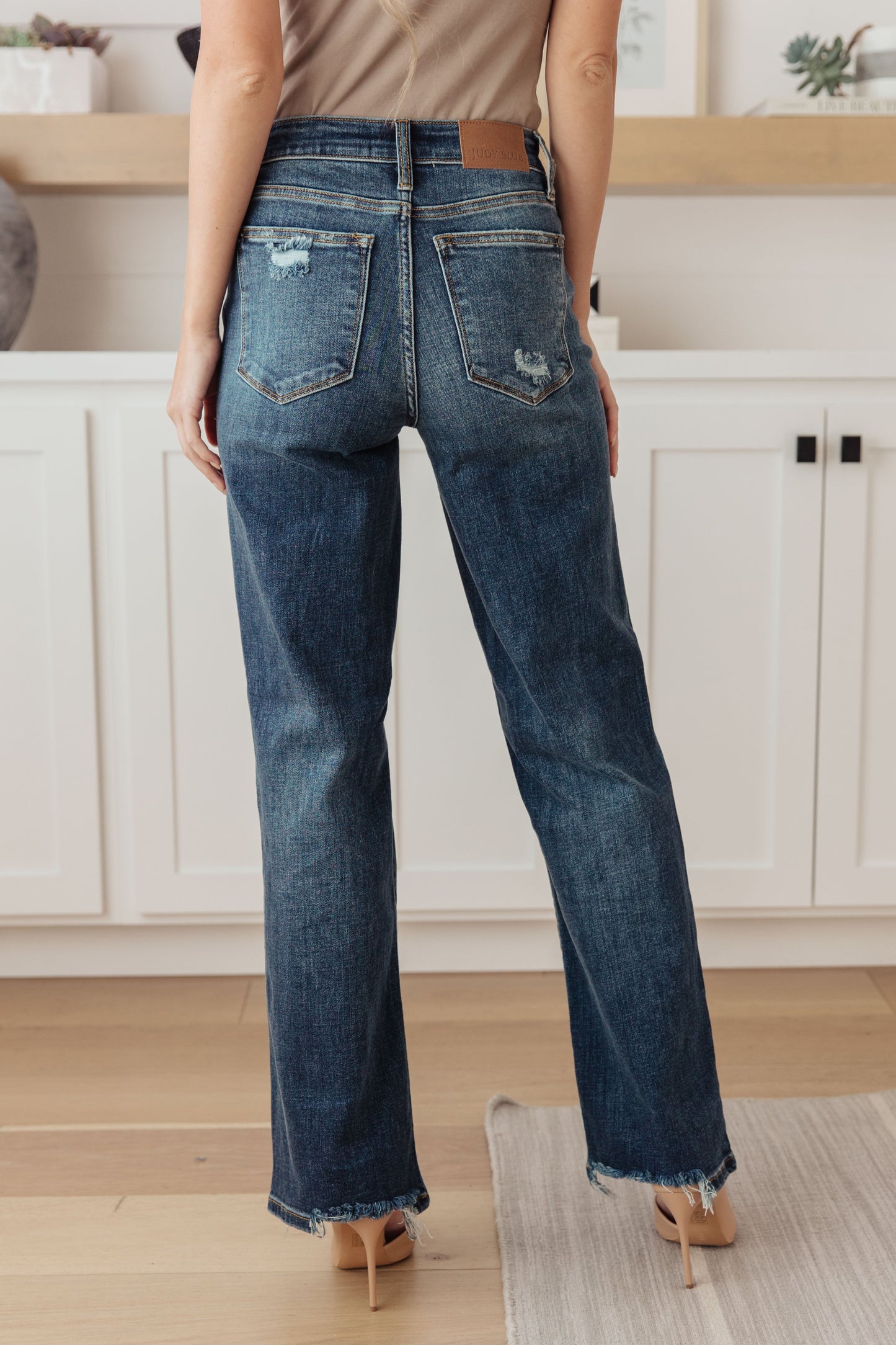 Rose High-Rise 90's Straight Jeans | Judy Blue