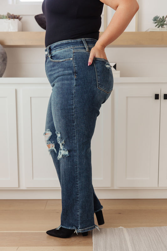 Rose High-Rise 90's Straight Jeans | Judy Blue