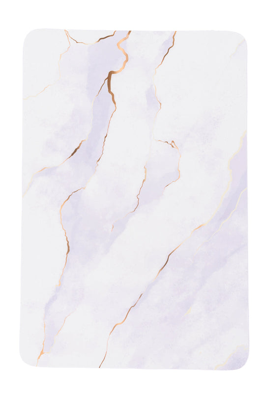 Say No More Luxury Desk Pad | White Marble