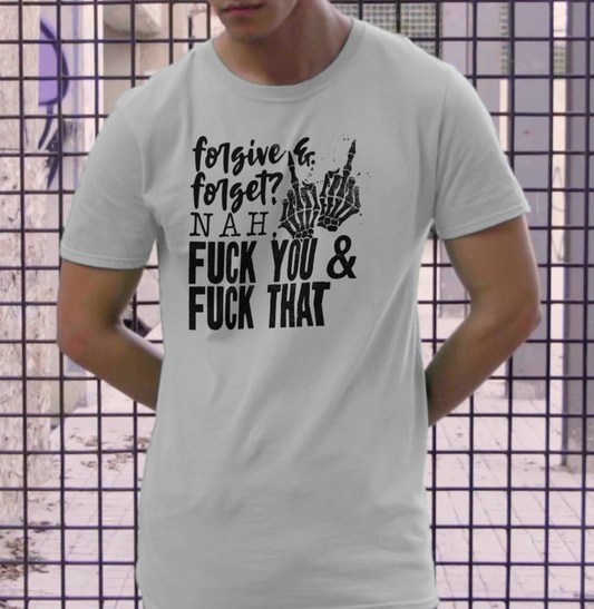 NSFW Forgive and Forget Men's Graphic Tee - Bella Lia Boutique