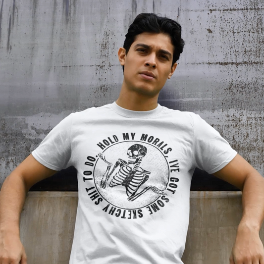 NSFW Hold my Morals Men's Graphic Tee - Bella Lia Boutique