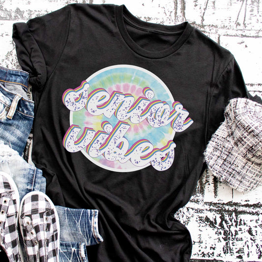 Senior Vibes Adult Unisex Shirt - Bella Lia Boutique