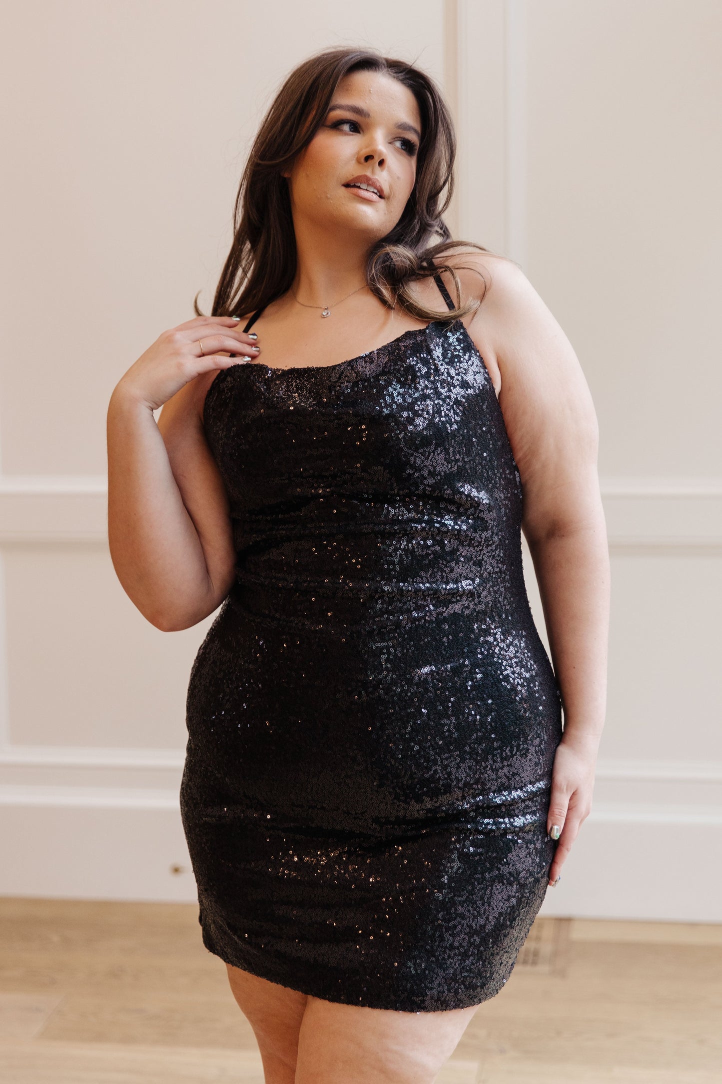 Shining in Sequins Dress | Black