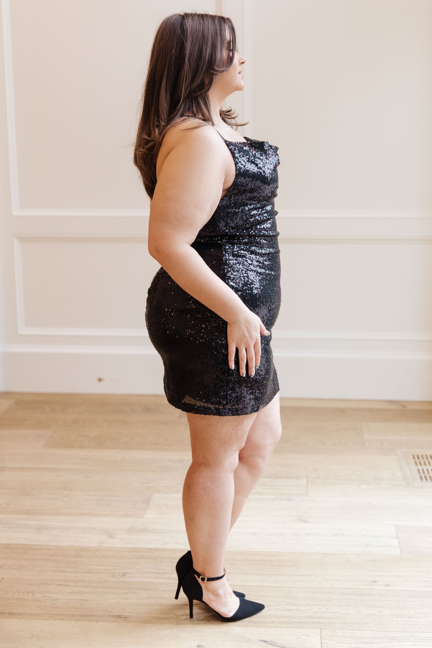 Shining in Sequins Dress | Black