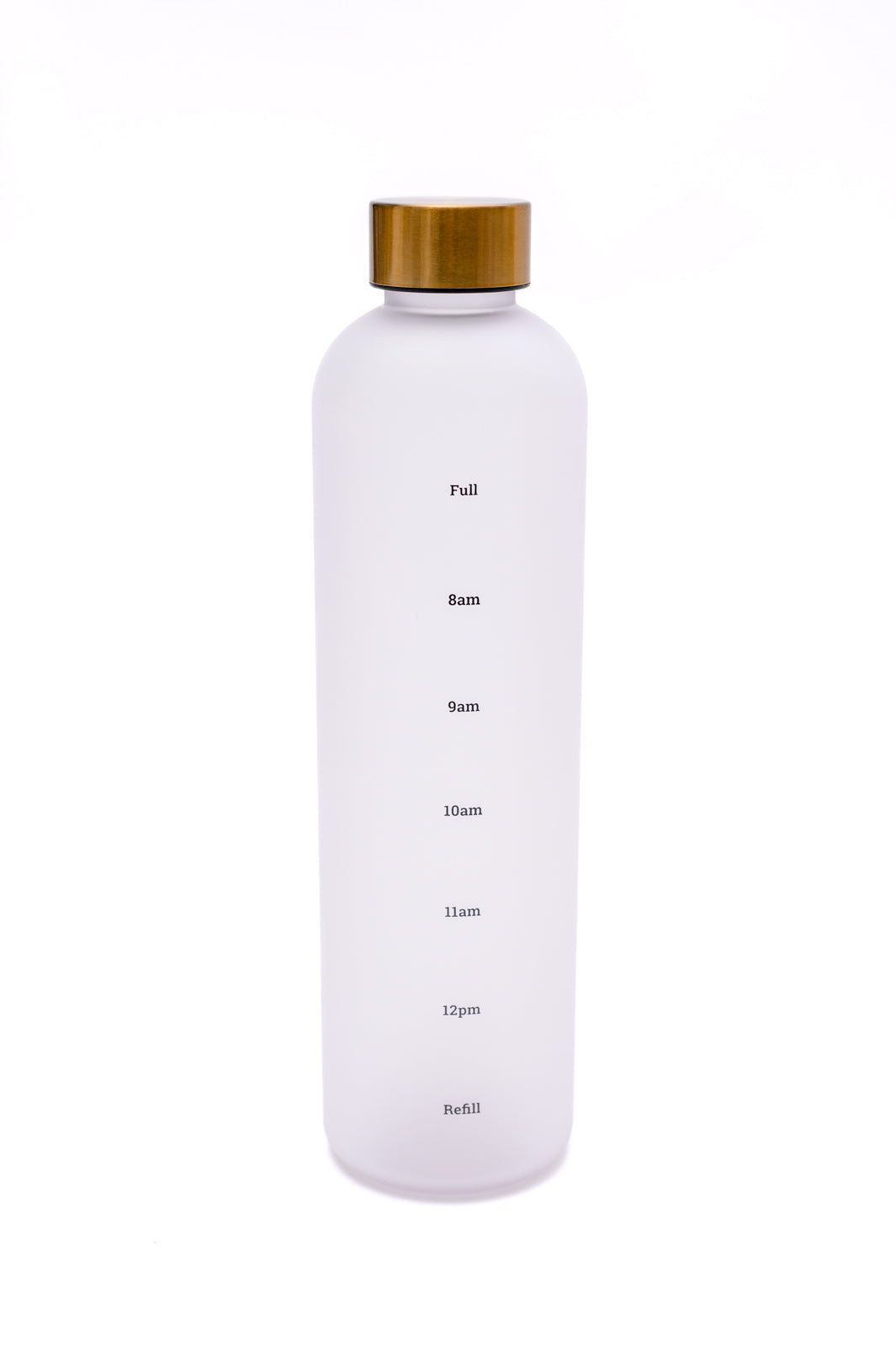 Sippin' Pretty Translucent Water Bottle | White & Gold | 32 oz