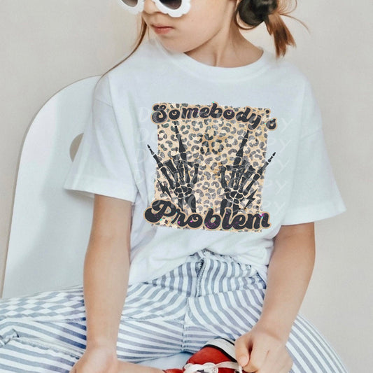 Somebody's Problem Toddler and Youth Tee - Bella Lia Boutique