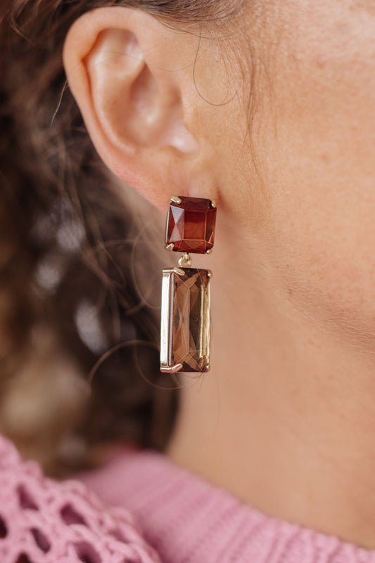 Sparkly Spirit Crystal Earrings | Smoke