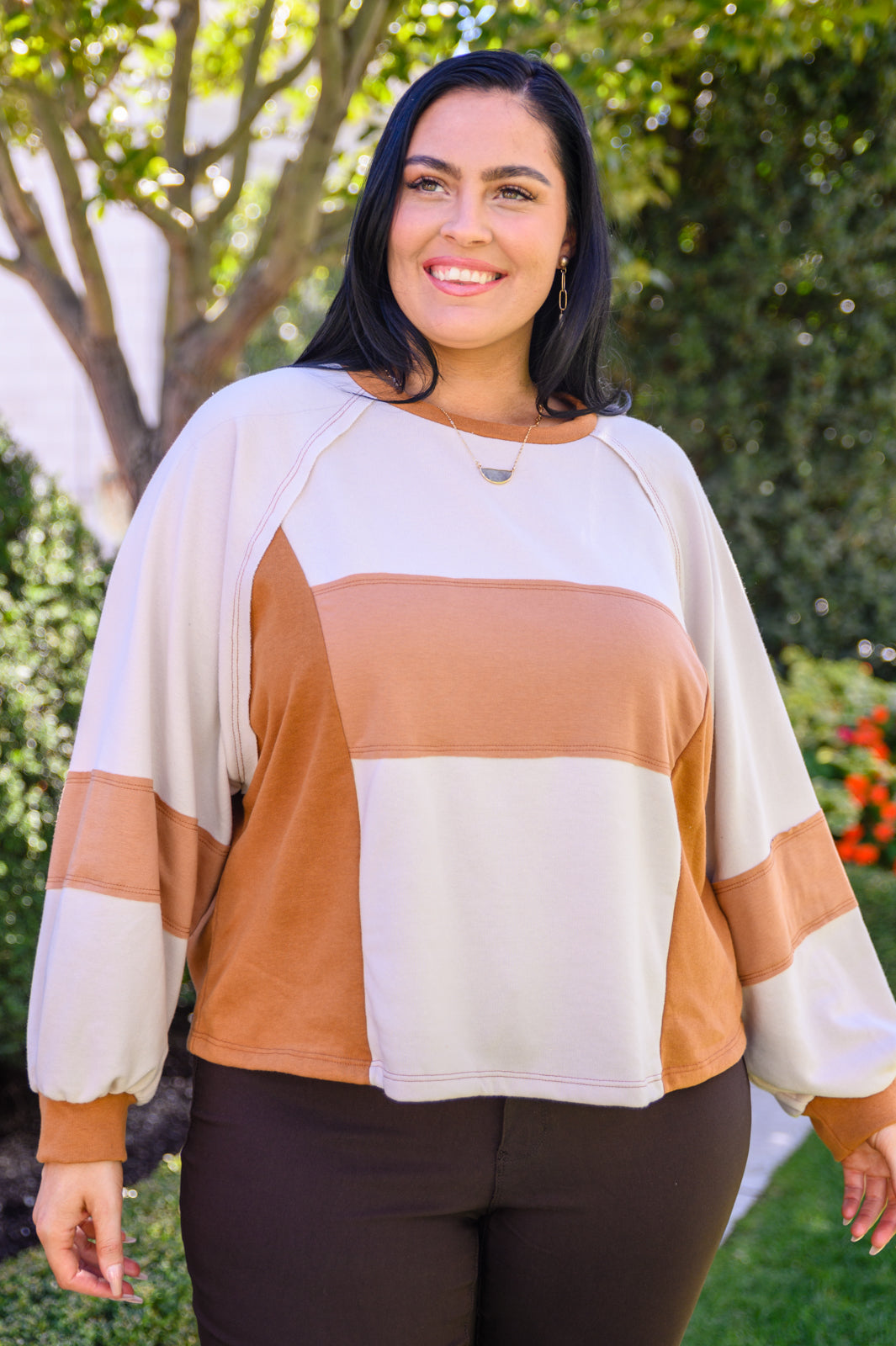 Status Quo Boxy Long Sleeve Top - Bella Lia Boutique