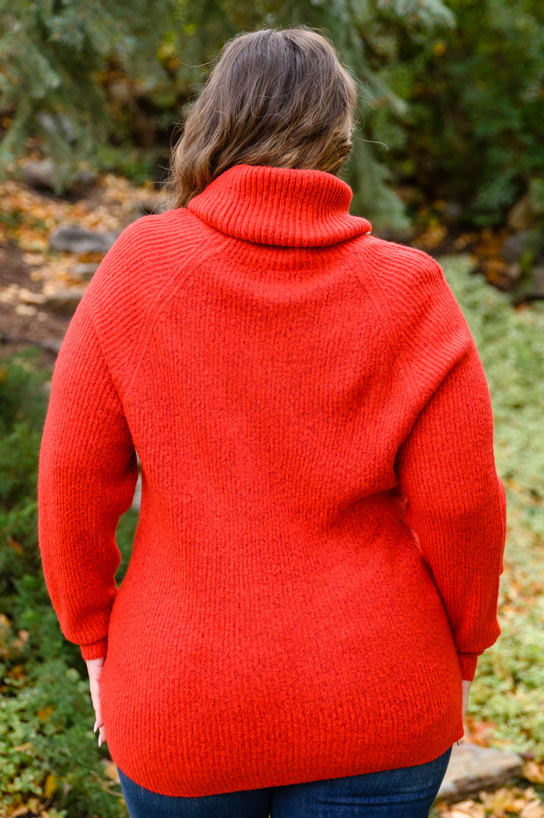 Steady Pace Roll Neck Sweater | Red - Bella Lia Boutique