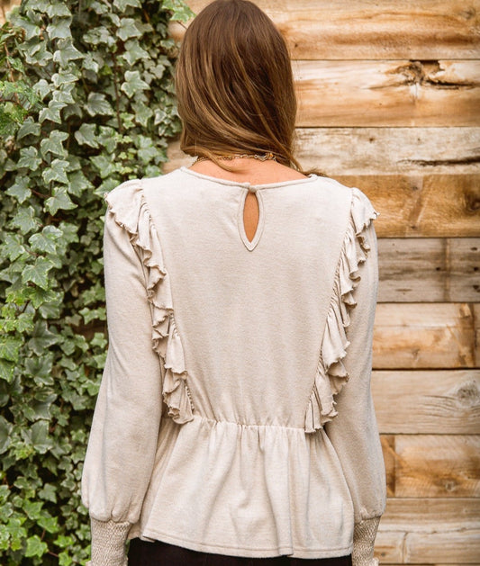 Sweet Confession Top | Seashell - Bella Lia Boutique