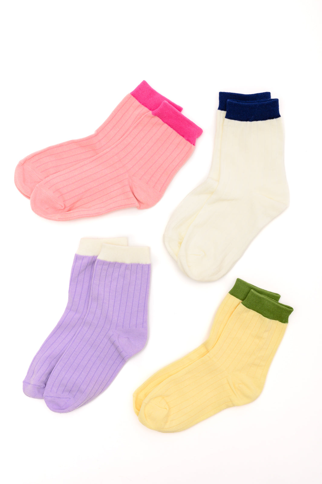 Color Block Socks | Set of 4