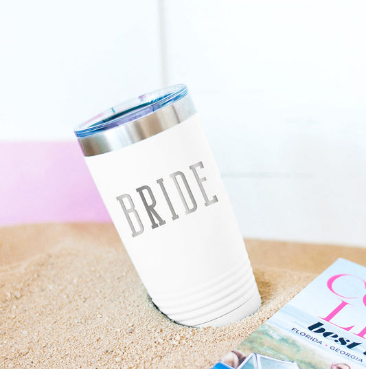 Bride White 20oz Insulated Tumbler - Bella Lia Boutique