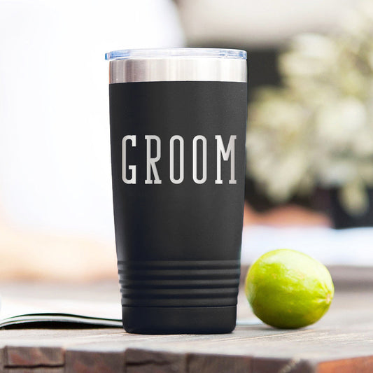 Groom Black 20oz Insulated Tumbler - Bella Lia Boutique