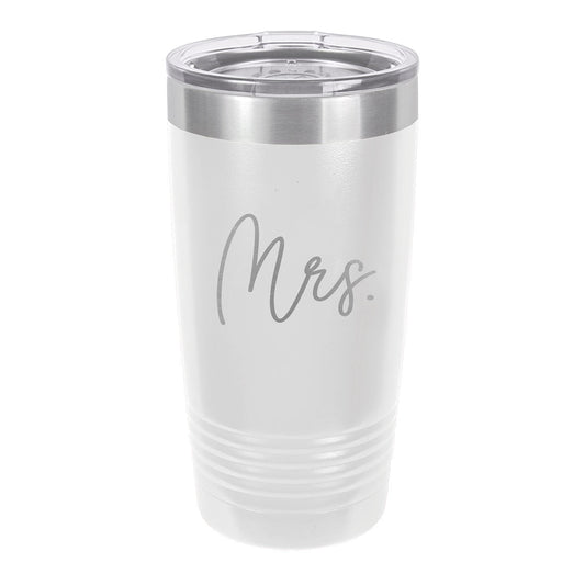 Mrs. White 20oz Insulated Tumbler - Bella Lia Boutique