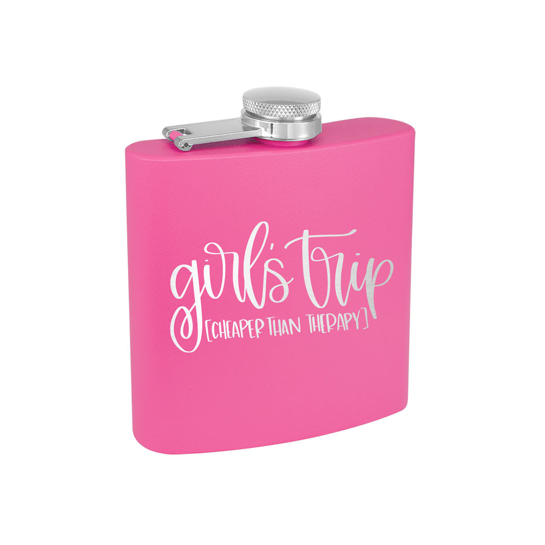 Girls Trip Pink 6oz Insulated Flask - Bella Lia Boutique
