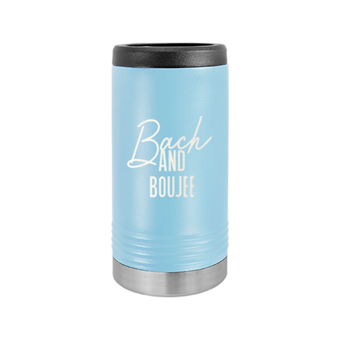 Bach & Boujee Light Blue Slim Can Beverage Holder - Bella Lia Boutique