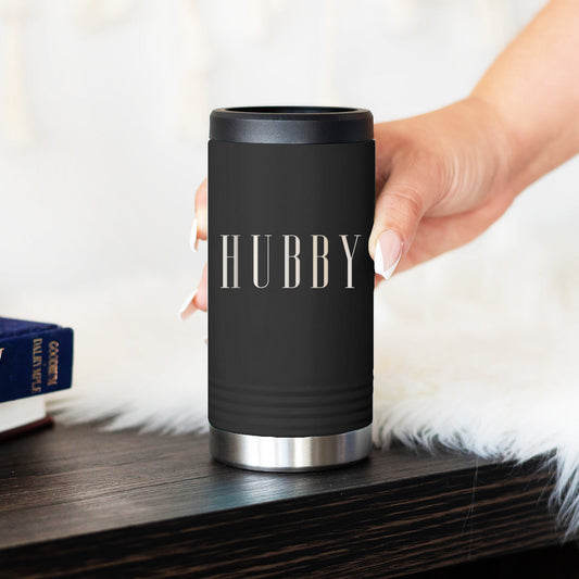 Hubby Black Slim Can Beverage Holder - Bella Lia Boutique