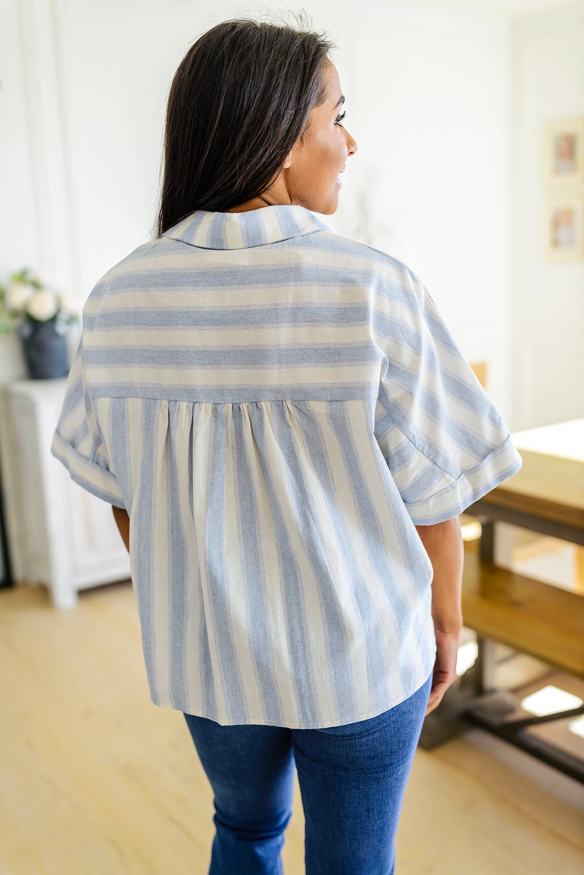 Tailored to Relax Striped Top