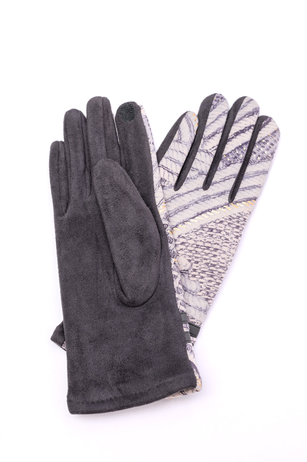 Textured & Buckled Gloves