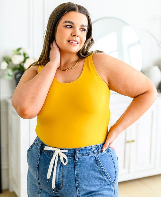 Back to the Basics Reversible Longline Tank | Mustard