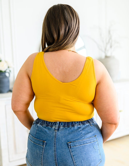 Back to the Basics Reversible Longline Tank | Mustard
