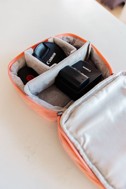 Travel Cord Organizer Case | Pink