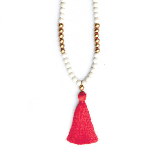 Red Tori Necklace - Bella Lia Boutique
