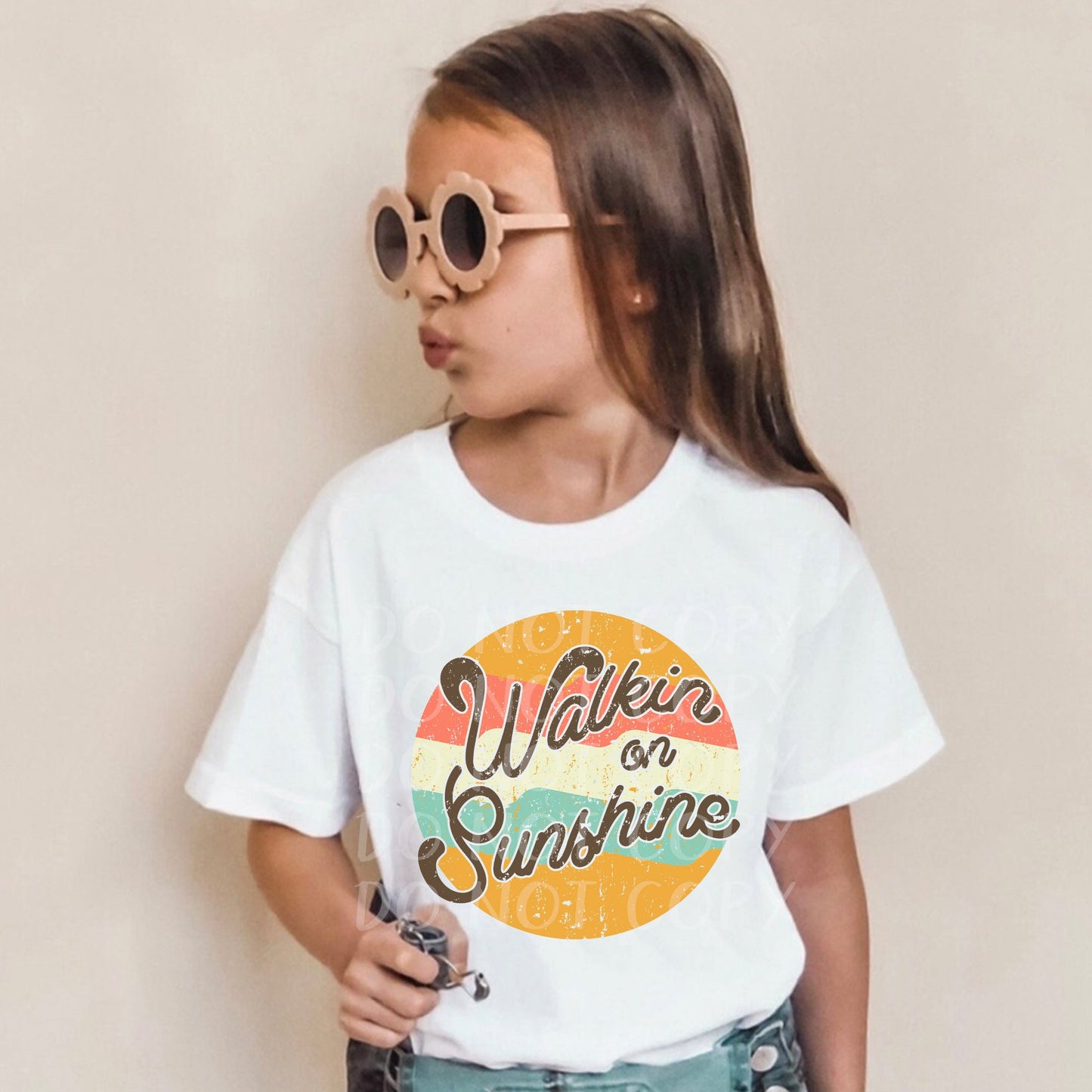 Walkin on Sunshine Toddler and Youth Tee - Bella Lia Boutique