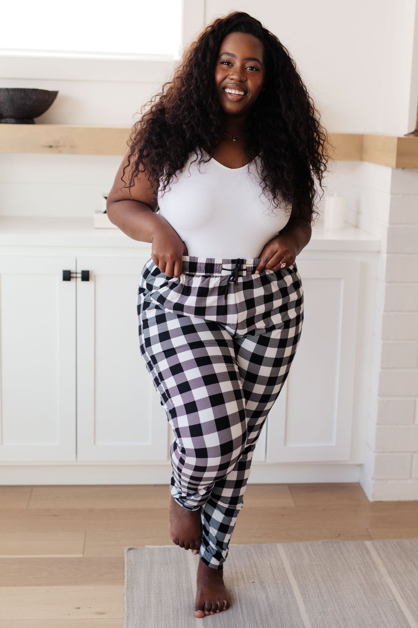 Your New Favorite Joggers | Black & White Check
