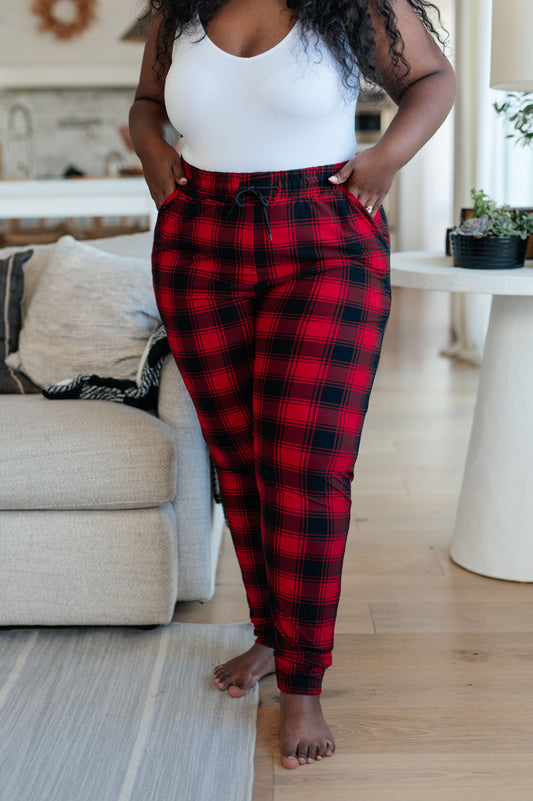 Your New Favorite Joggers | Red Plaid