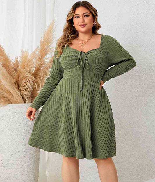Sweetheart Ribbed Dress | Curvy