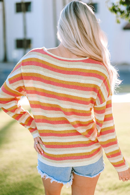 Grace Striped Pullover Sweater