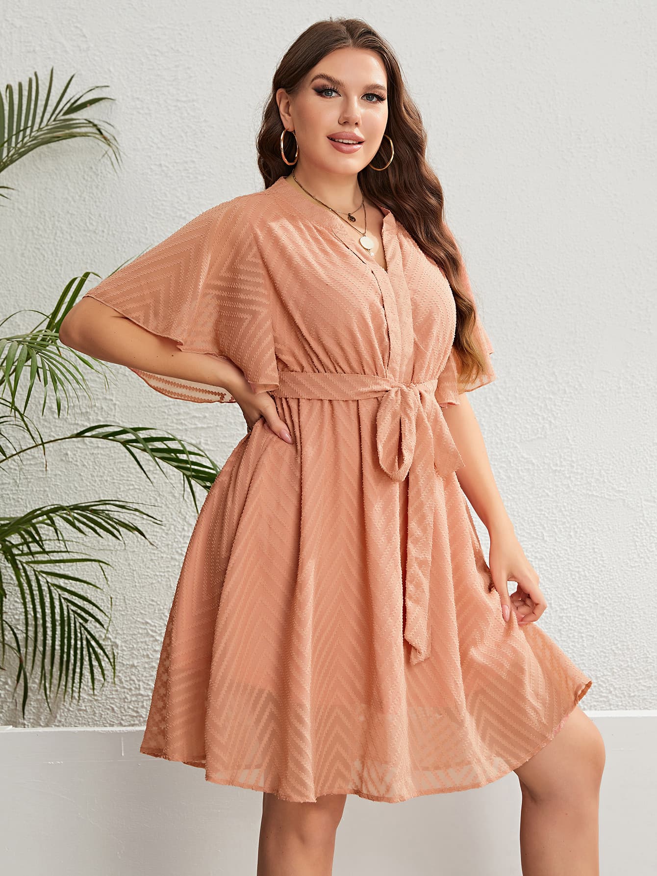 Summer Peaches Dress | Curvy