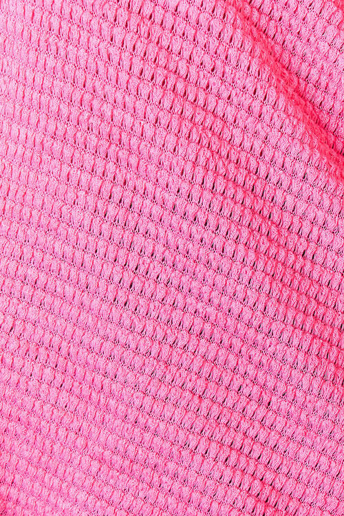 Fuchsia High-Low Slit Knit Top