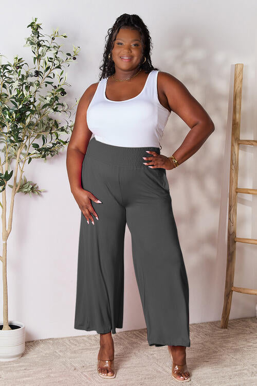 Smocked Wide Leg Pants | Multiple Colors