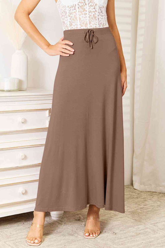 From the Block Drawstring Maxi Skirt | Multiple Colors