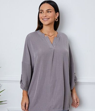 Graceful Notched Blouse