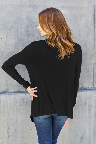 Back to the Basics Open Front Long Sleeve Cover Up