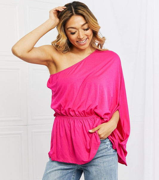 Forever & Always One Shoulder Top