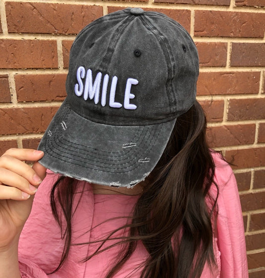 Smile Ball Cap - Bella Lia Boutique