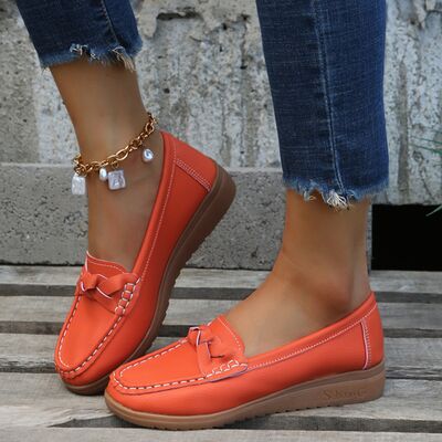 Weave Wedge Heeled Loafers | Multiple Colors