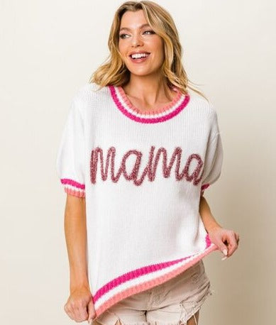 Mama Short Sleeve Sweater